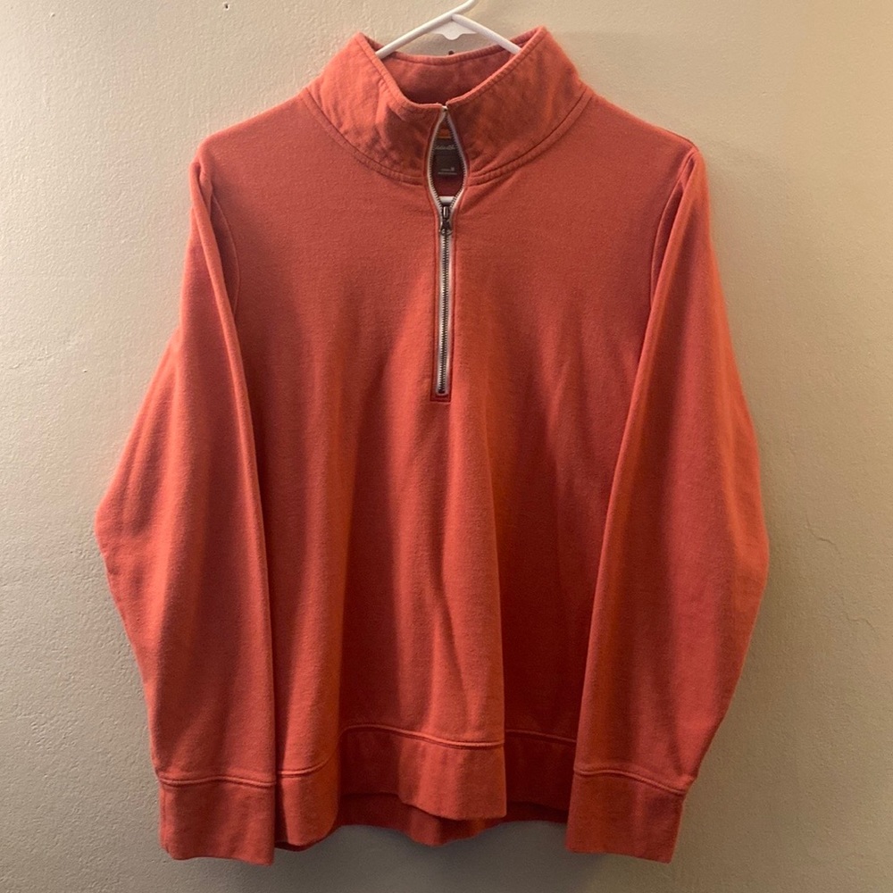 Salmon Eddie Bauer Quarter-Zip Pullover